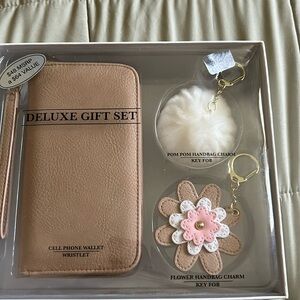 Cell phone wallet-wristlet